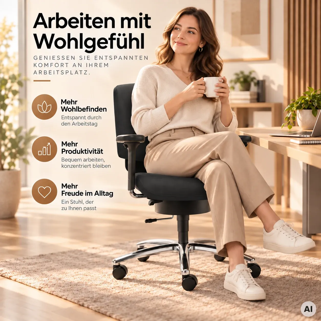 Water S - Ergonomischer Profi Bürostuhl